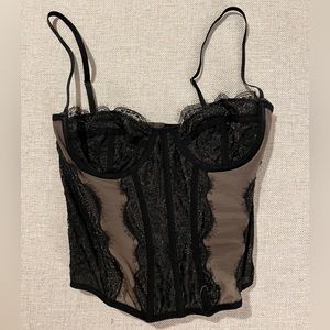 Urban Outfitters Modern Love Corset in Black